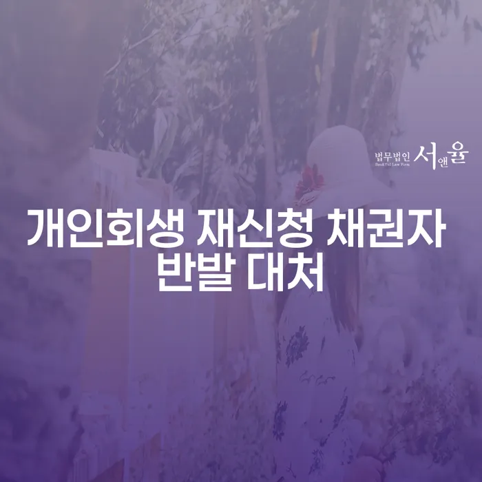 개인회생 재신청 시 채권자 반발, 어떻게 대처해야 할까요?